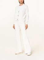 ALLUDE Strickjacke mit Cashmere, Farbe: WEISS (Bild 1)