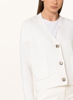 ALLUDE Strickjacke mit Cashmere, Farbe: WEISS (Bild 1)
