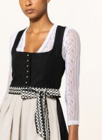 AlpenHERZ Dirndl JULA aus Leinen, Farbe: SCHWARZ/ BEIGE (Bild 1)