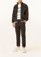 GUCCI Sweatpants with tuxedo stripe, Color: BLACK (Image 1)