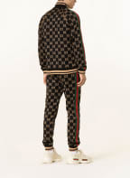 GUCCI Sweat jacket with tuxedo stripes , Color: BLACK (Image 1)