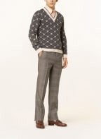 GUCCI Suit trousers regular fit with linen, Color: GRAY (Image 1)