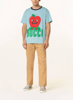 GUCCI T-shirt , Color: LIGHT BLUE/ RED/ LIGHT GREEN (Image 1)
