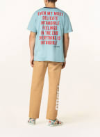 GUCCI T-shirt , Color: LIGHT BLUE/ RED/ LIGHT GREEN (Image 1)