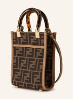FENDI Crossbody bag MINI SUNSHINE, Color: DARK BROWN/ LIGHT BROWN (Image 1)