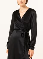 ANTONELLI firenze Wrap dress with silk, Color: BLACK (Image 1)