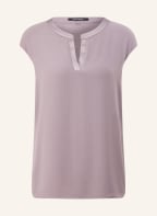 comma Blusenshirt im Materialmix, Farbe: TAUPE (Bild 1)