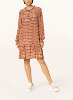 FrogBox Kleid , Farbe: ROT/ DUNKELGELB/ COGNAC (Bild 1)