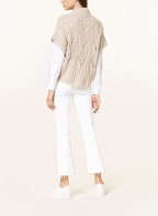 HEMISPHERE Cashmere sweater vest with glitter thread , Color: BEIGE (Image 1)