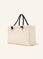 BLACK PALMS THE LABEL Strandtasche BEACH BAG, Farbe: CREME/ SCHWARZ (Bild 1)