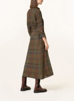 POLO RALPH LAUREN Shirt dress with 3/4 sleeves, Color: OLIVE/ BROWN/ TEAL (Image 1)