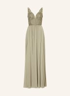 unique Abendkleid mit Schmucksteinen und Stola, Farbe: HELLGRÜN (Bild 1)