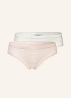 PETIT BATEAU 2er-Pack Slips, Farbe: WEISS/ HELLROSA (Bild 1)