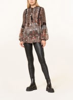 darling harbour Blusenshirt mit Spitze, Farbe: DUNKELBRAUN/ BLAUGRAU/ BEIGE (Bild 1)