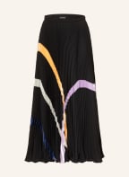 EMPORIO ARMANI Plisseerock, Farbe: SCHWARZ/ HELLORANGE/ HELLLILA (Bild 1)