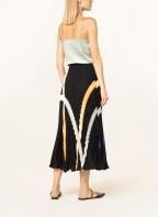 EMPORIO ARMANI Plisseerock, Farbe: SCHWARZ/ HELLORANGE/ HELLLILA (Bild 1)