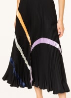 EMPORIO ARMANI Plisseerock, Farbe: SCHWARZ/ HELLORANGE/ HELLLILA (Bild 1)