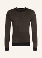 BOSS Pullover LEUGENIO, Farbe: KHAKI/ SCHWARZ (Bild 1)