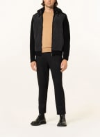 BOSS Strickjacke LIFO im Materialmix, Farbe: SCHWARZ (Bild 1)