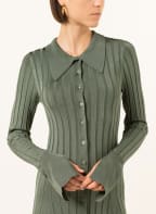 REMAIN BIRGER CHRISTENSEN Hemdblusenkleid LAMIRE aus Strick, Farbe: OLIV (Bild 1)
