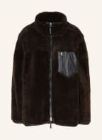 ANINE BING Teddyfell-Jacke RYDER , Farbe: DUNKELBRAUN (Bild 1)
