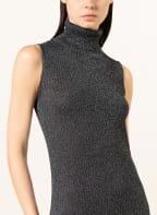 MRS & HUGS Knit dress with glitter thread , Color: BLACK (Image 1)