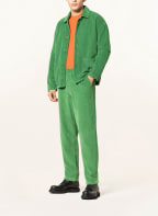 American Vintage Corduroy trousers in jogger style, Color: GREEN (Image 1)