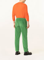 American Vintage Corduroy trousers in jogger style, Color: GREEN (Image 1)
