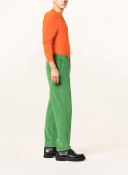 American Vintage Corduroy trousers in jogger style, Color: GREEN (Image 1)
