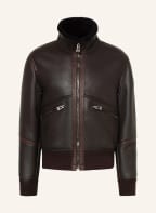 BELSTAFF Leather jacket with real fur , Color: DARK BROWN (Image 1)