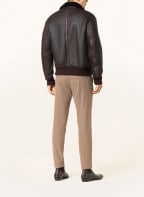 BELSTAFF Leather jacket with real fur , Color: DARK BROWN (Image 1)