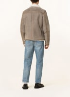 BELSTAFF Leather jacket TUNDRA with lambskin, Color: TAUPE (Image 1)