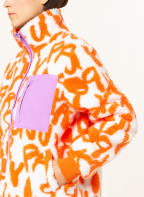 NEO NOIR Teddyfell-Jacke LYNDA, Farbe: WEISS/ ORANGE/ HELLLILA (Bild 1)