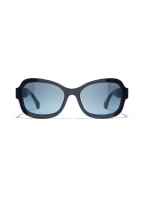 CHANEL Rechteckige Sonnenbrille , Farbe: 1462S2 - DUNKELBLAU/ BLAU VERLAUF (Bild 1)