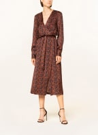 Sophie Dress ZAFANO, Color: DARK ORANGE/ BLACK (Image 1)