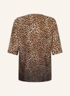 MARINA RINALDI SPORT Blusenshirt mit 3/4-Arm und Schmucksteinen, Farbe: SCHWARZ/ BRAUN/ CREME (Bild 1)