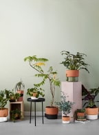 Northern Flower pot OASIS SMALL, Color: WHITE/ LIGHT ORANGE (Image 1)