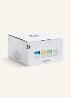 &k amsterdam Set of 4 drinking glasses ASILAH, Color: GREEN/ BLUE/ LIGHT PINK (Image 1)