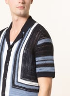 REISS Resorthemd RONAN Slim Fit aus Strick, Farbe: DUNKELBLAU/ HELLBLAU/ WEISS (Bild 1)