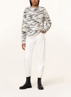oui Oversized-Pullover, Farbe: ECRU/ SCHWARZ (Bild 1)