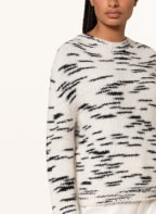oui Oversized-Pullover, Farbe: ECRU/ SCHWARZ (Bild 1)
