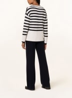 oui Oversized-Pullover, Farbe: ECRU/ DUNKELBLAU (Bild 1)