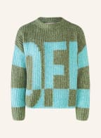 oui Pullover, Farbe: NEONBLAU/ KHAKI (Bild 1)