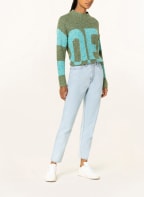 oui Pullover, Farbe: NEONBLAU/ KHAKI (Bild 1)