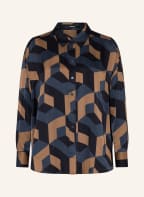 someday Hemdbluse ZOVERANA, Farbe: DUNKELBLAU/ COGNAC/ SCHWARZ (Bild 1)