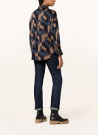 someday Hemdbluse ZOVERANA, Farbe: DUNKELBLAU/ COGNAC/ SCHWARZ (Bild 1)
