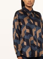 someday Hemdbluse ZOVERANA, Farbe: DUNKELBLAU/ COGNAC/ SCHWARZ (Bild 1)