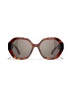 CHANEL Mehreckige Sonnenbrille, Farbe: 116483 - HAVANA/ GRAU POLARISIERT (Bild 1)