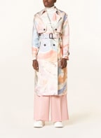 TED BAKER Trenchcoat MYIAH mit Leinen, Farbe: CREME/ ROSÉ/ HELLBLAU (Bild 1)