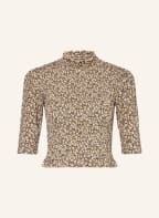 SANDRO Blusenshirt mit 3/4-Arm, Farbe: BEIGE/ DUNKELBRAUN (Bild 1)